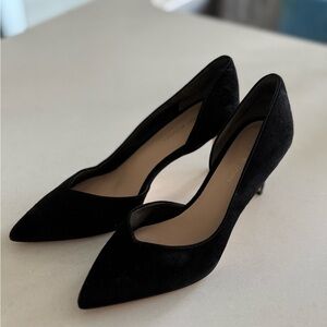 Stuart Weitzman Black Suede Heels